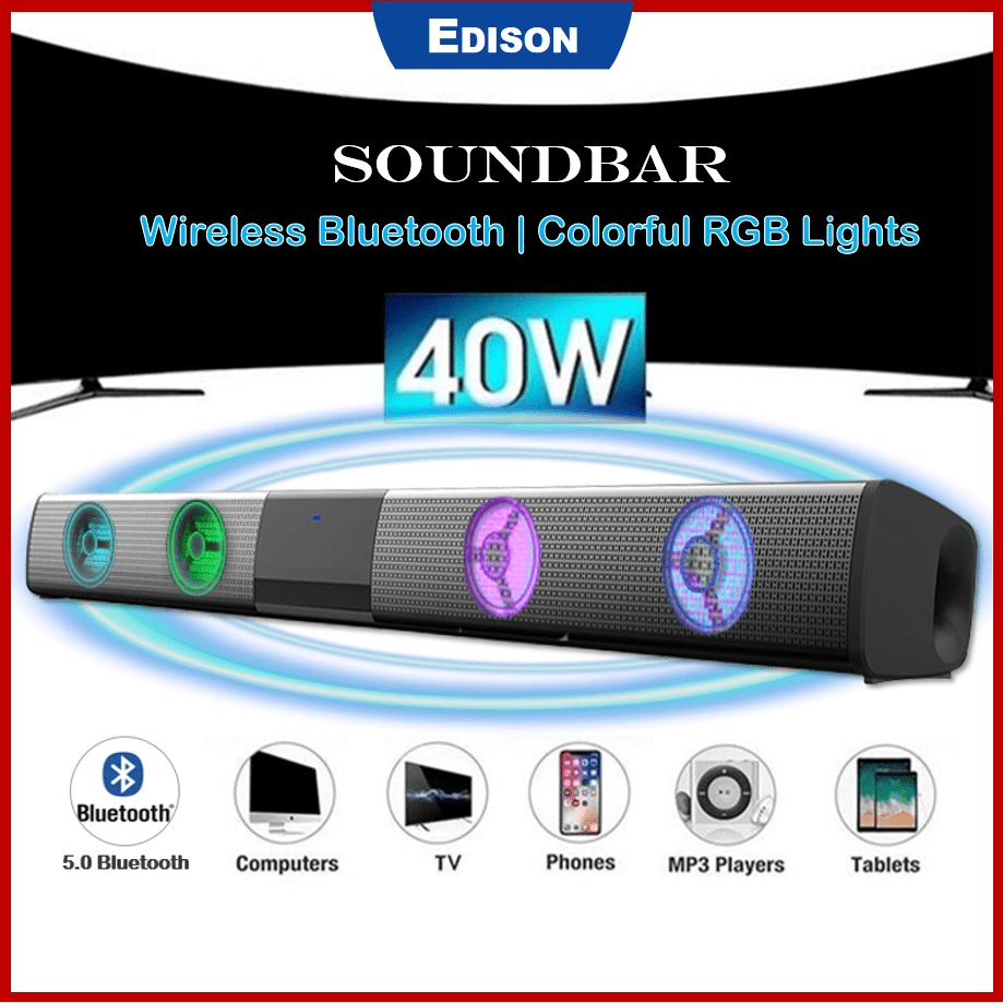 Top 10 Best Home Theater Systems in Malaysia 2025 5 Wireless Bluetooth Soundbar TV Speaker Home Theater Soundbar Subwoofer With FM Radio USB Slot SD Card Slot