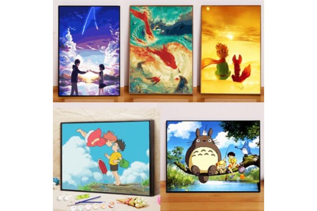 8 Lukisan Cat Mengikut Nombor Terbaik di Malaysia 2025 7 Anime Paint By Numbers