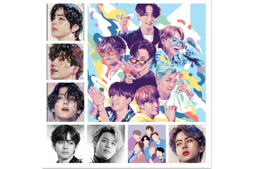 8 Lukisan Cat Mengikut Nombor Terbaik di Malaysia 2025 5 BTS Paint By Numbers