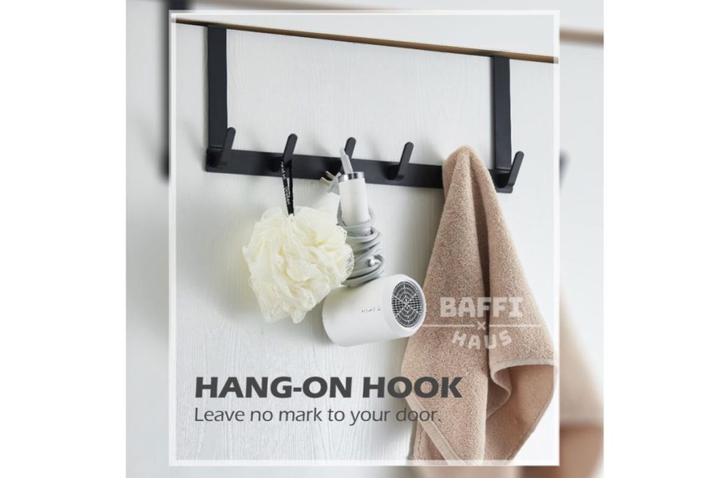 8 Cangkuk Dinding Terbaik di Malaysia 2025 9 Bathroom Door Hook