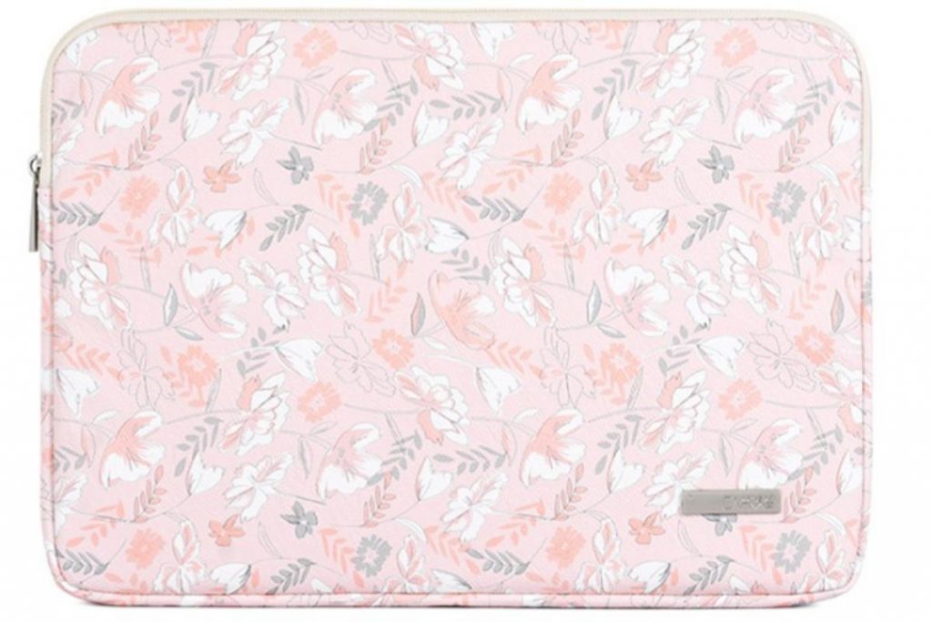 Top 8 Best Laptop Pouches in Malaysia 2025 6 CanvasArtisan Pink Floral Laptop Pouch