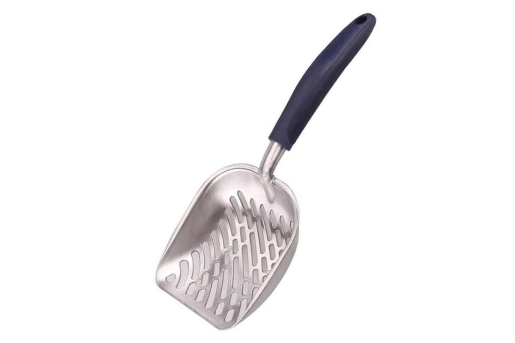 8 Skop Sampah Kucing Terbaik di Malaysia 2025 2 Ergonomic Stainless Steel Cat Litter Scoop