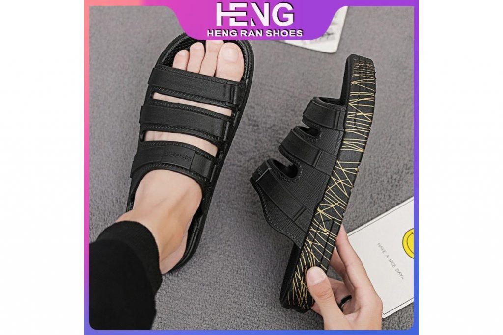 8 Sandal Raya Terbaik Untuk Lelaki di Malaysia 2024 3 HENGRAN Abstract Sandals
