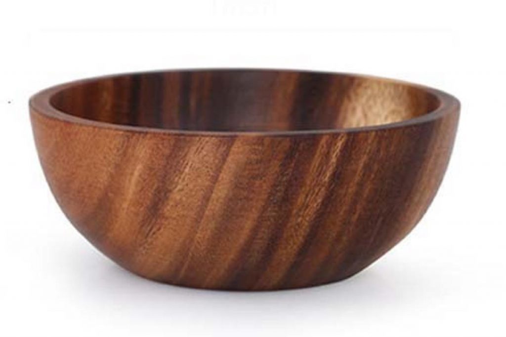 Top 8 Best Wooden Bowls in Malaysia 2025 5 HUIJIANG Japanese Style Wooden Bowl