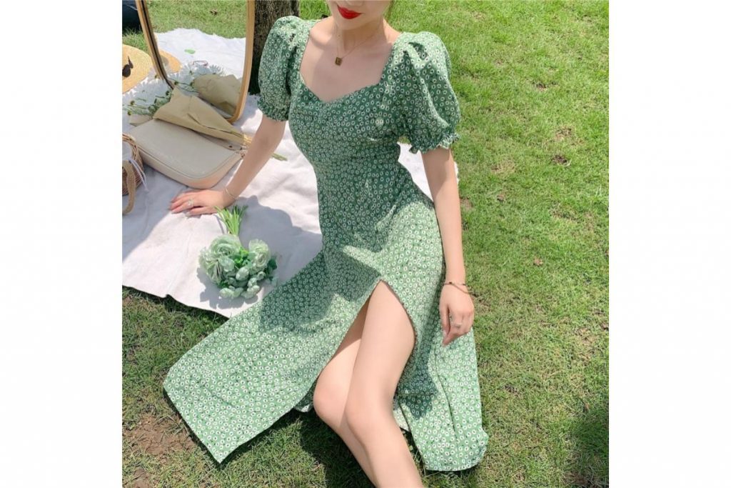 Top 8 Best Puff Sleeve Dresses in Malaysia 2025 3 Korean Style Puff Sleeve Maxi Dress