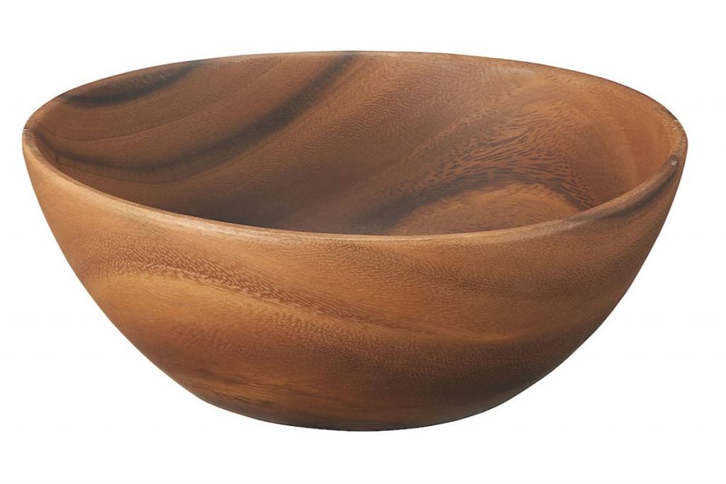 Top 8 Best Wooden Bowls in Malaysia 2025 9 Muji Acasian Wood Bowl