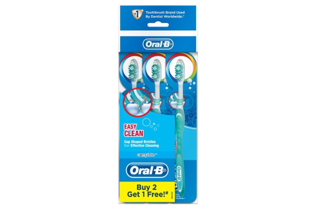 Top 8 Best Manual Toothbrushes in Malaysia 2025 5 Oral B Complete Easy Clean Toothbrush