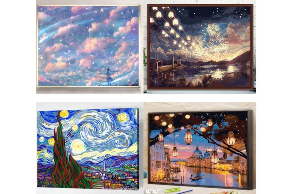 8 Lukisan Cat Mengikut Nombor Terbaik di Malaysia 2025 3 Wall Decor Paint By Numbers