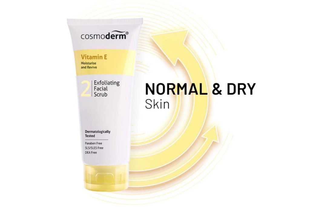10 Scrub Muka Terbaik di Malaysia 2025 7 Cosmoderm Vitamin E Exfoliating Facial Scrub