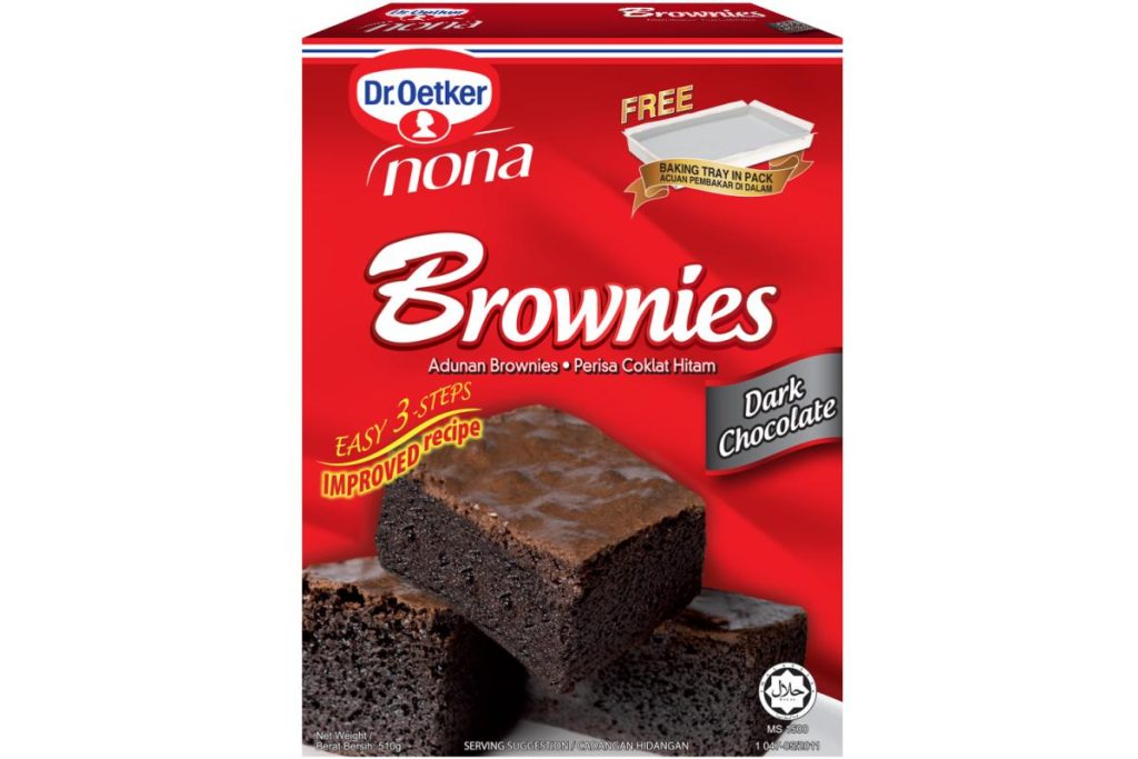 Top 10 Brownie Mix in Malaysia 2025 3 Dr.Oetker Nona Dark Chocolate Brownies Mix