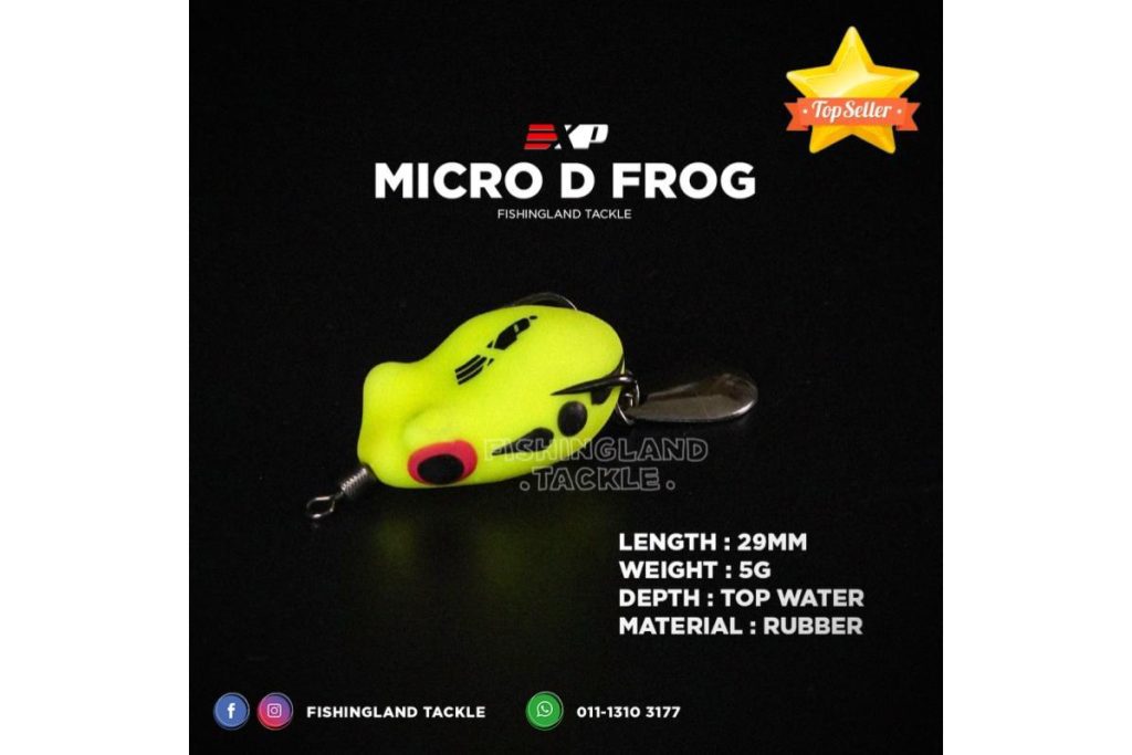 Top 8 Best Artificial Fishing Lures in Malaysia 2026 9 EXP Micro Frog D