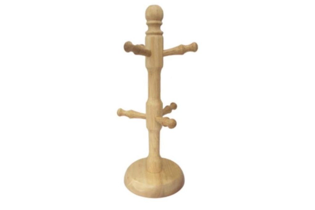 8 Pemegang Mug Terbaik di Malaysia 2025 9 Natural Wood Mug Holder