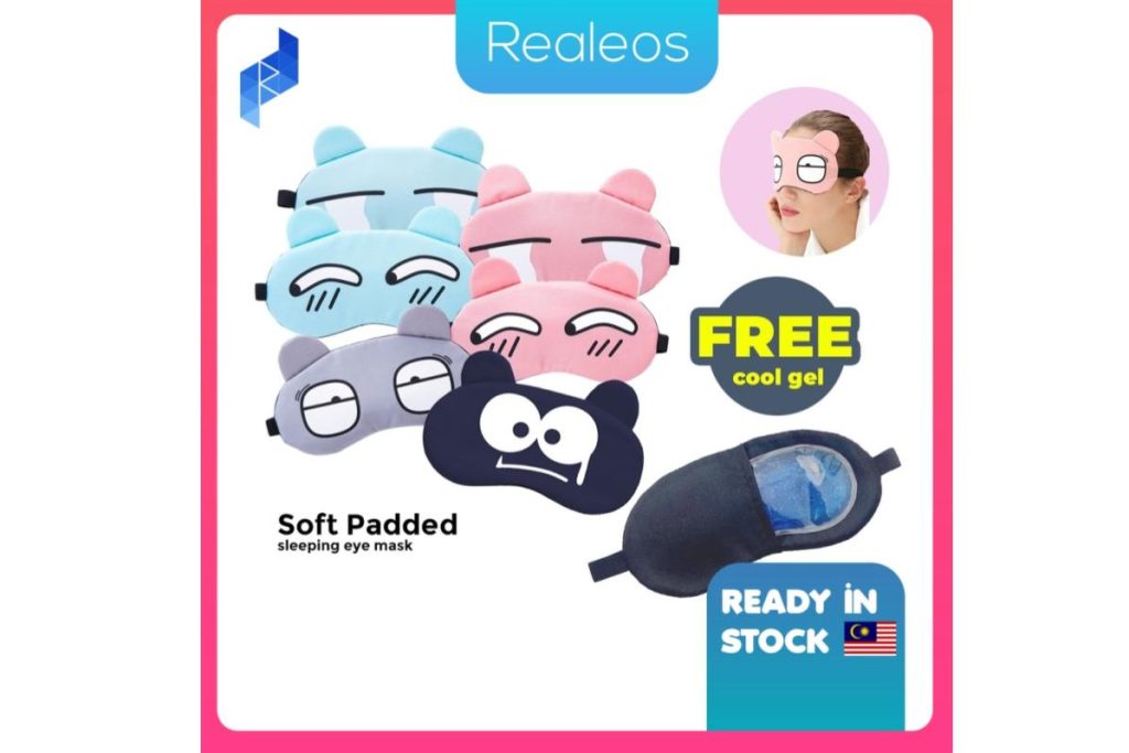 8 Topeng Mata Tidur Terbaik di Malaysia 2025 4 Realeos Funny Animal Expression Eye Mask