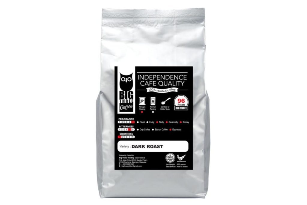 11 Biji Kopi Terbaik di Malaysia 2025 7 Big Three Coffee Dark Roast Coffee Bean