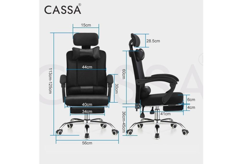 Top 10 Best Office Chairs in Malaysia 2025 5 Cassa Monza Ergonomic Adjustable Reclinable Executive Office Chair