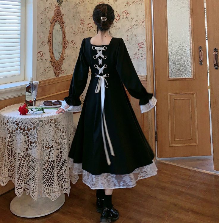 8 Dress Labuh Mampu Milik Terbaik untuk Anda 2025 4 French Style Maxi Long Swing Dress