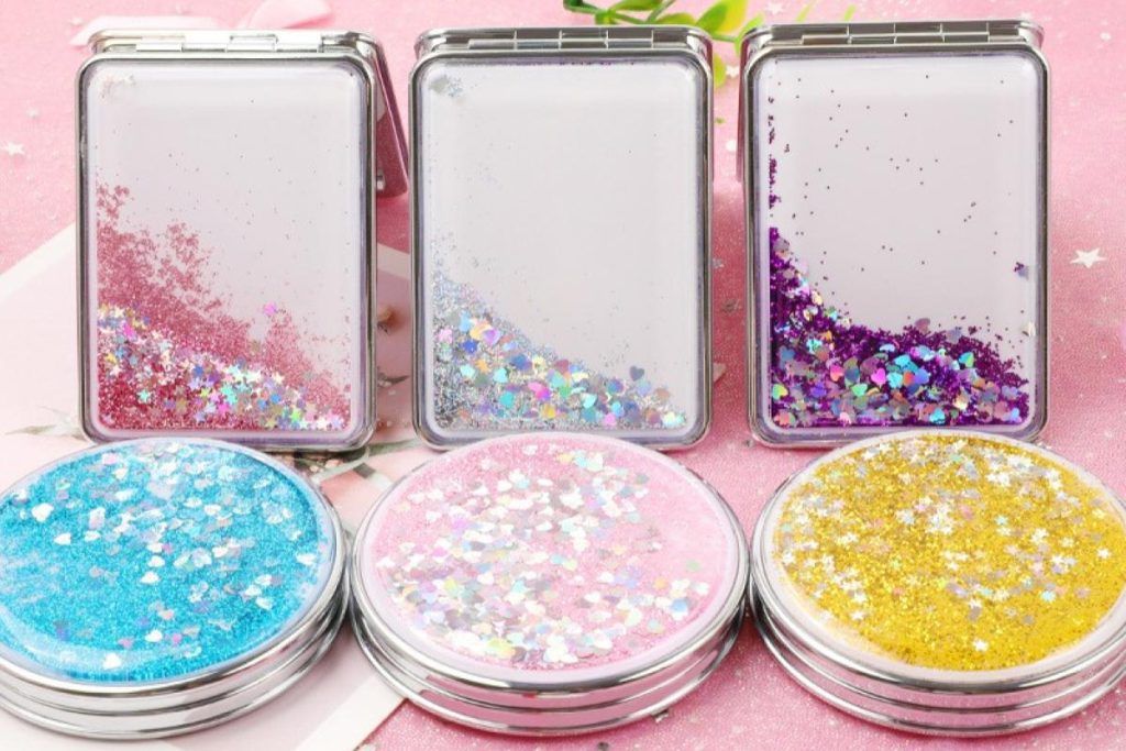 Top 8 Best Compact Mirrors in Malaysia 2025 2 Glitter Compact Mirror