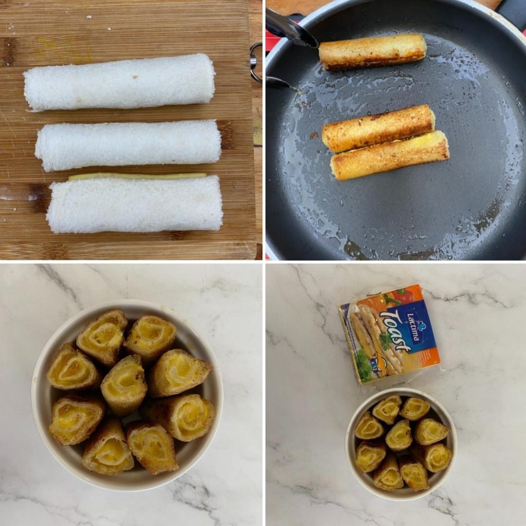 Grilled Cheese Roll Ups Step