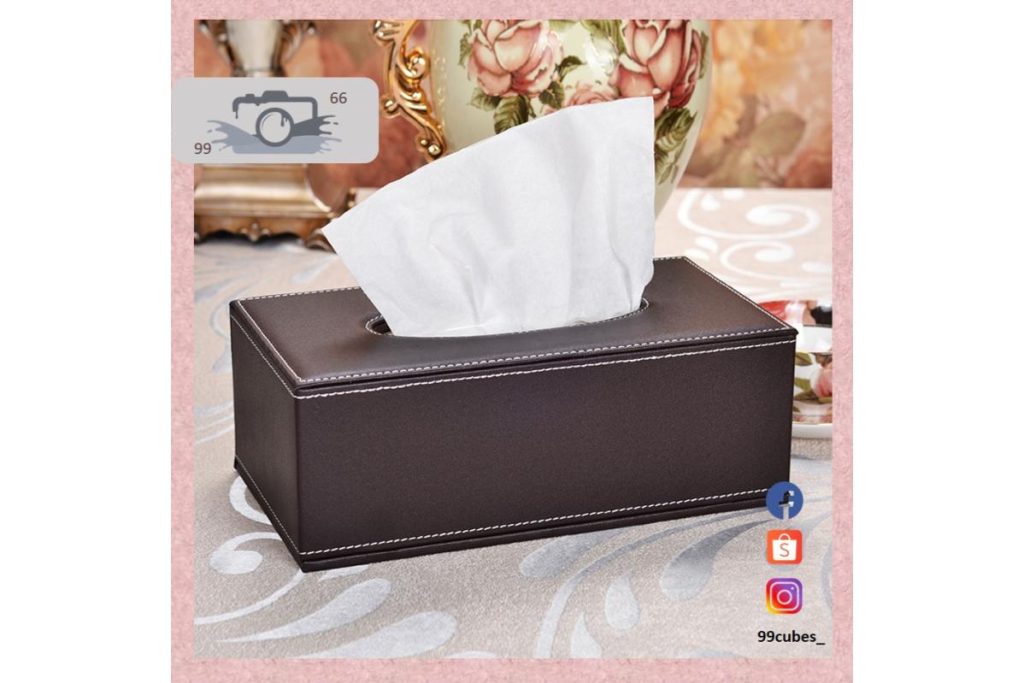 8 Kotak Tisu Terbaik di Malaysia 2026 7 Handmade PU Leather Tissue Storage Box