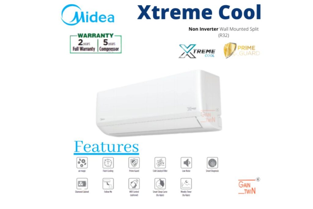 10 Penyaman Udara Terbaik di Malaysia 2025 4 Midea .HP MSAG CRN