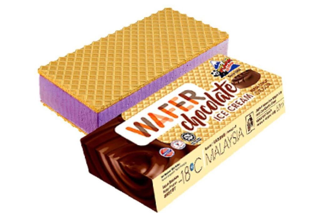 10 Jenama Aiskrim Terbaik di Malaysia 2025 6 Polar Ice Cream Wafer Yam Chocolate Flavour