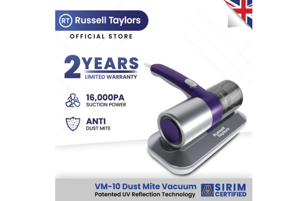 10 Vakum Hama Habuk Terbaik di Malaysia 2025 4 Russell Taylors Dust Mite Vacuum Cleaner VM