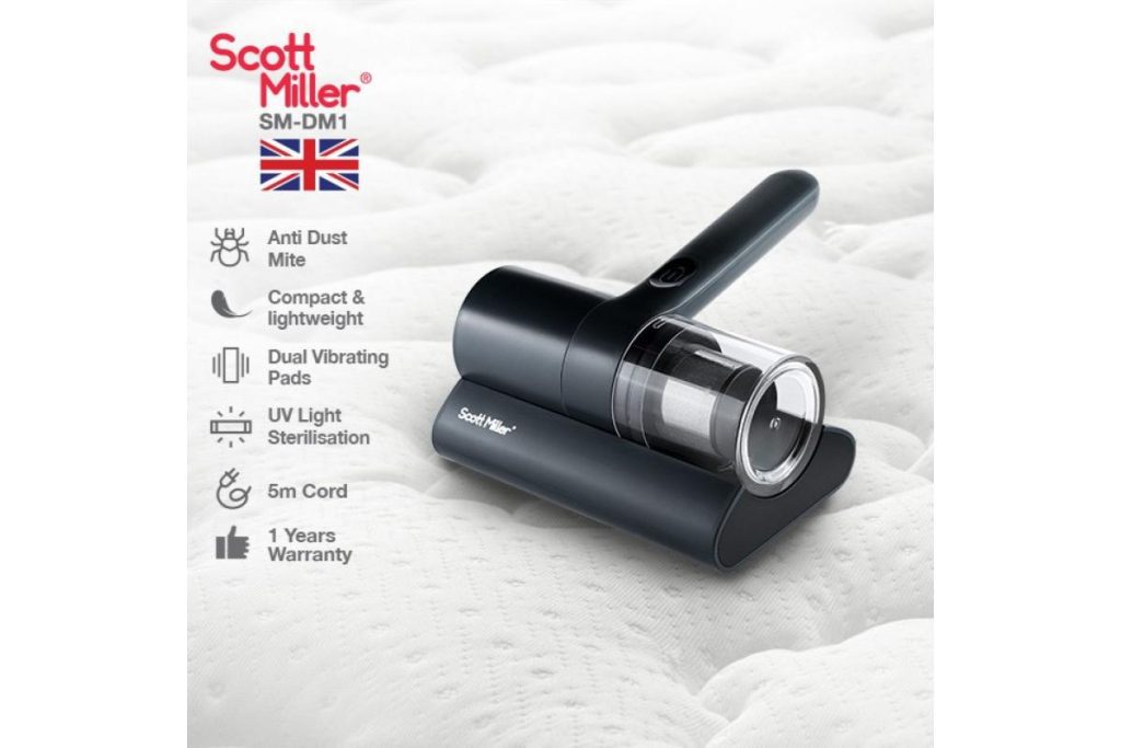 10 Vakum Hama Habuk Terbaik di Malaysia 2025 5 Scott Miller W Dust Mite Vacuum Cleaner SM DM with Dual Vibrating Pads