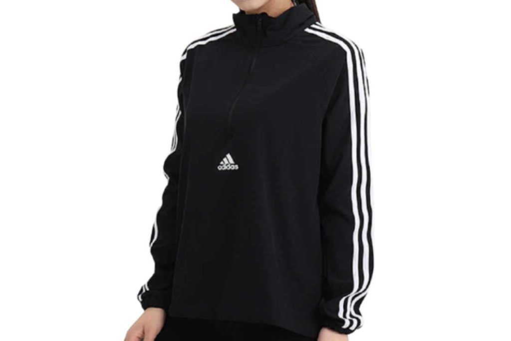 8 Jaket Terbaik Di Malaysia 2025 9 Adidas Women Stripes Cover Up Jacket