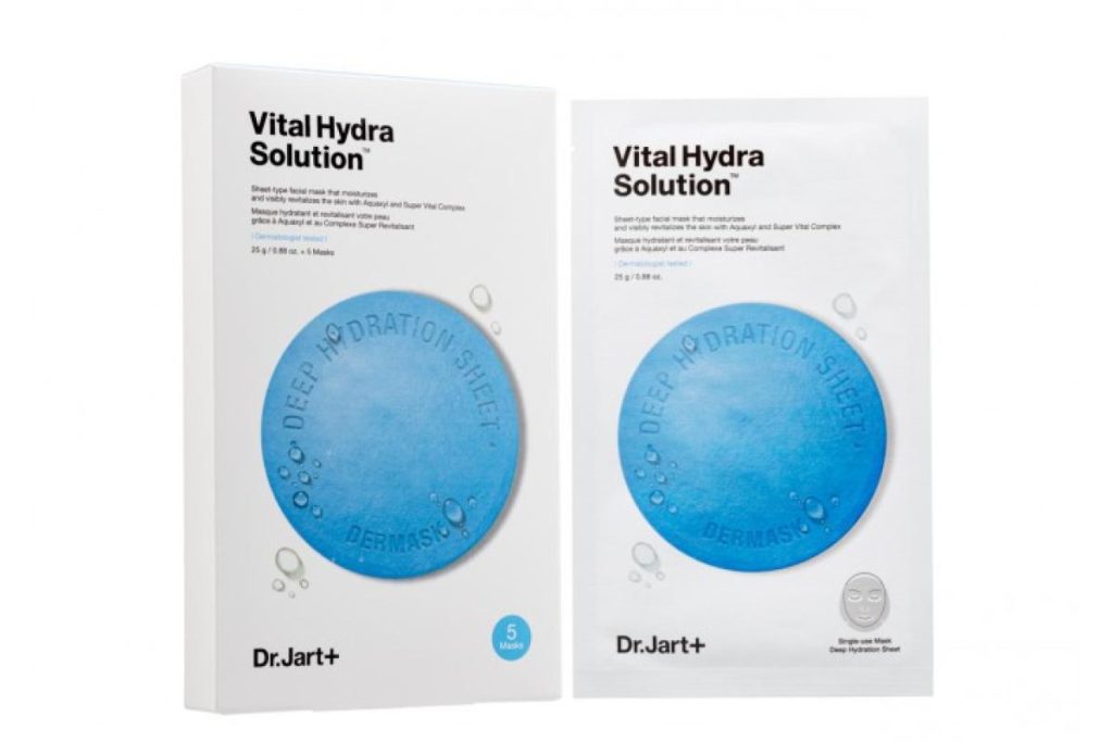 Top 10 Best Sheet Masks For Dry Skin in Malaysia 2025 2 Dr. Jart Water Jet Vital Hydra Solution Mask