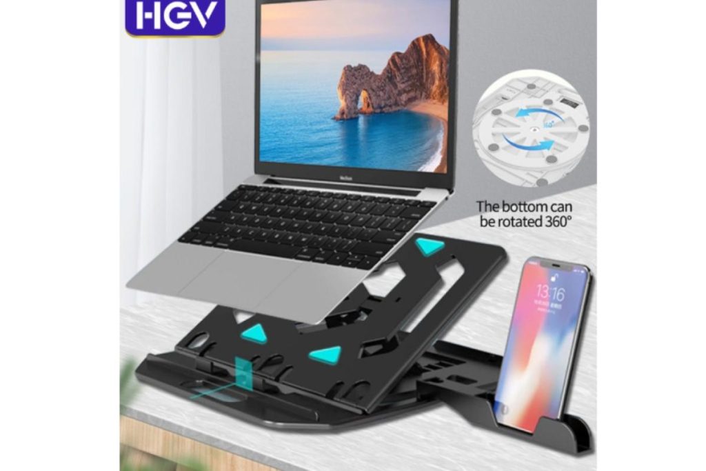 Top 8 Best Ergonomic Items in Malaysia 2025 7 HGV Height Adjustable Laptop Stand