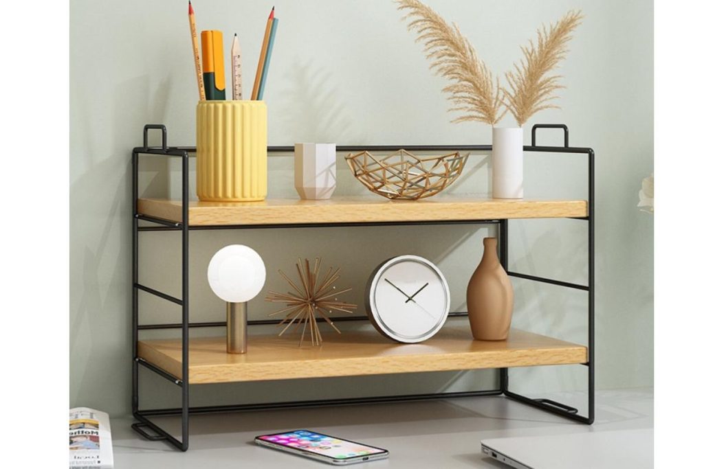 Top 8 Best Table Organizer in Malaysia 2025 4 HIGHTUNE Book Rack Desk Organizer