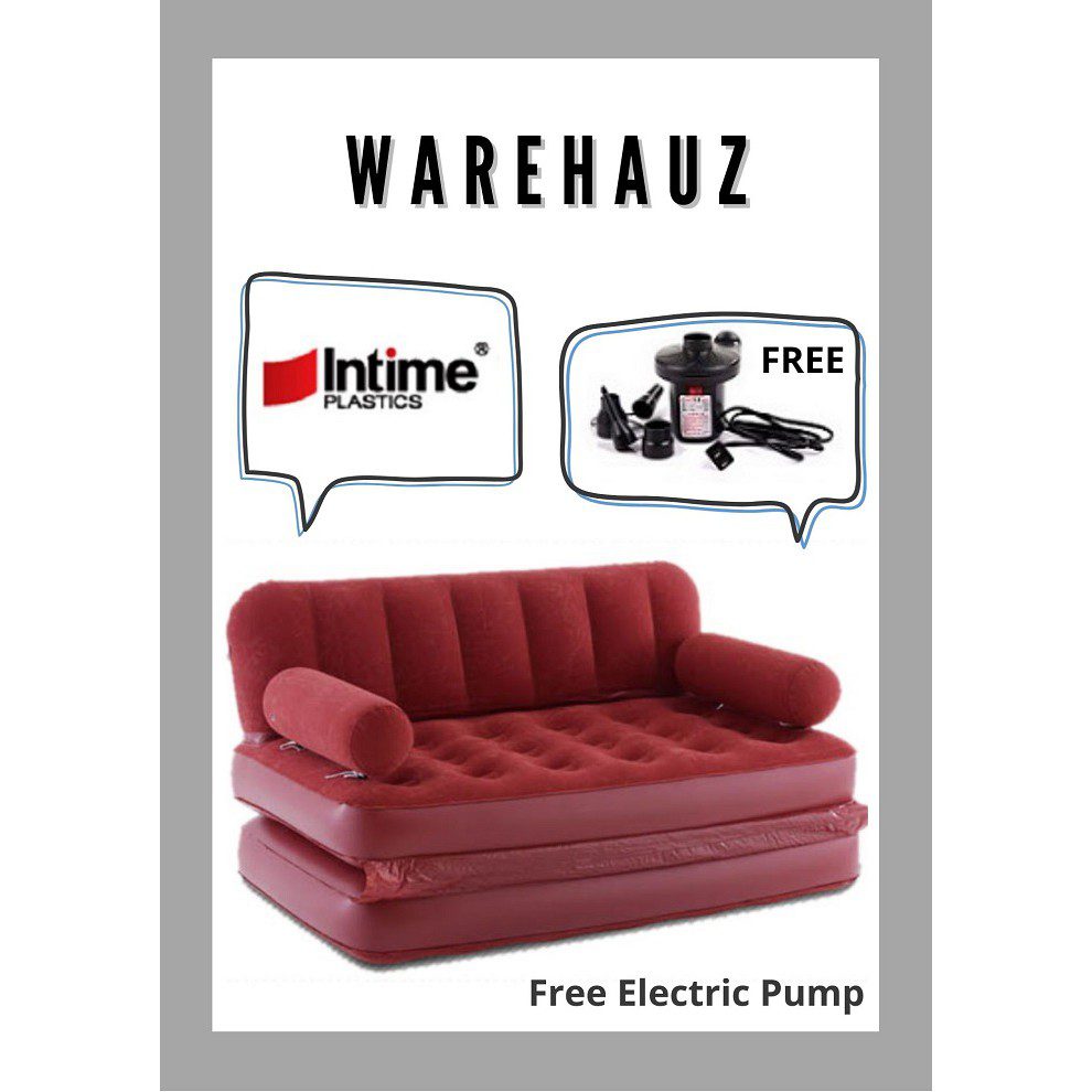Top 16 Best Sofa Beds in Malaysia 2025 8 Intime Premium Inflatable Sofa Double Air Bed Mattress