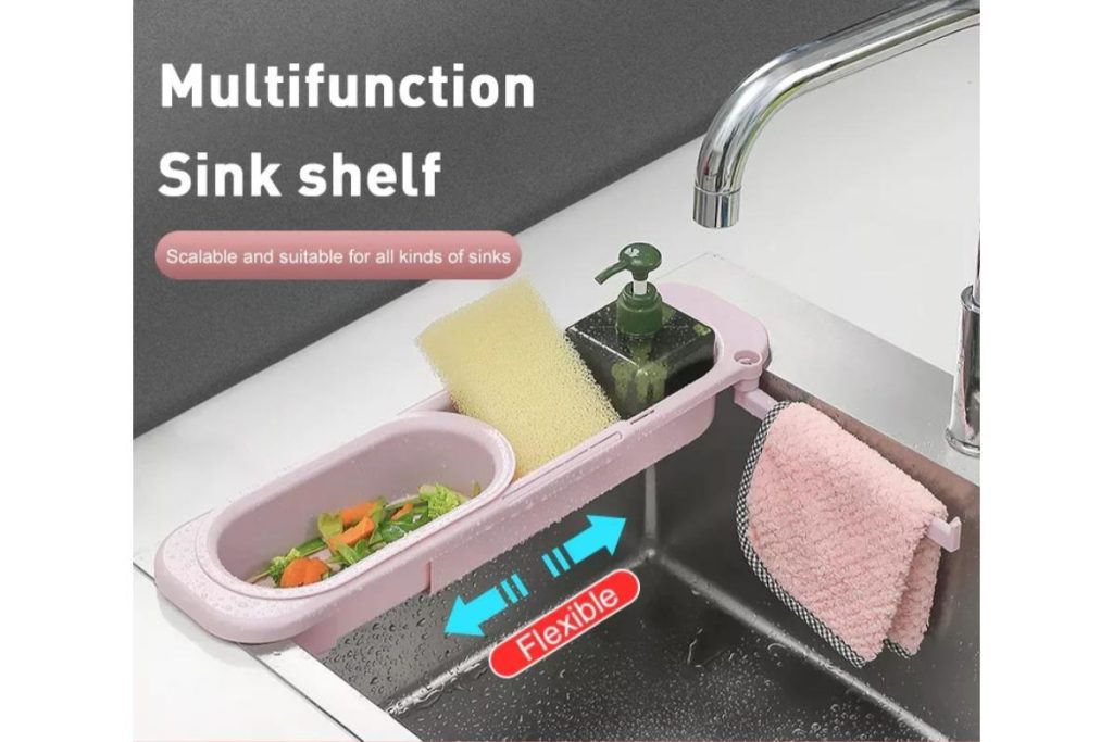 Top 8 Best Kitchen Helpers in Malaysia 2025 5 Kitchen Drain Storage With Filter Basket