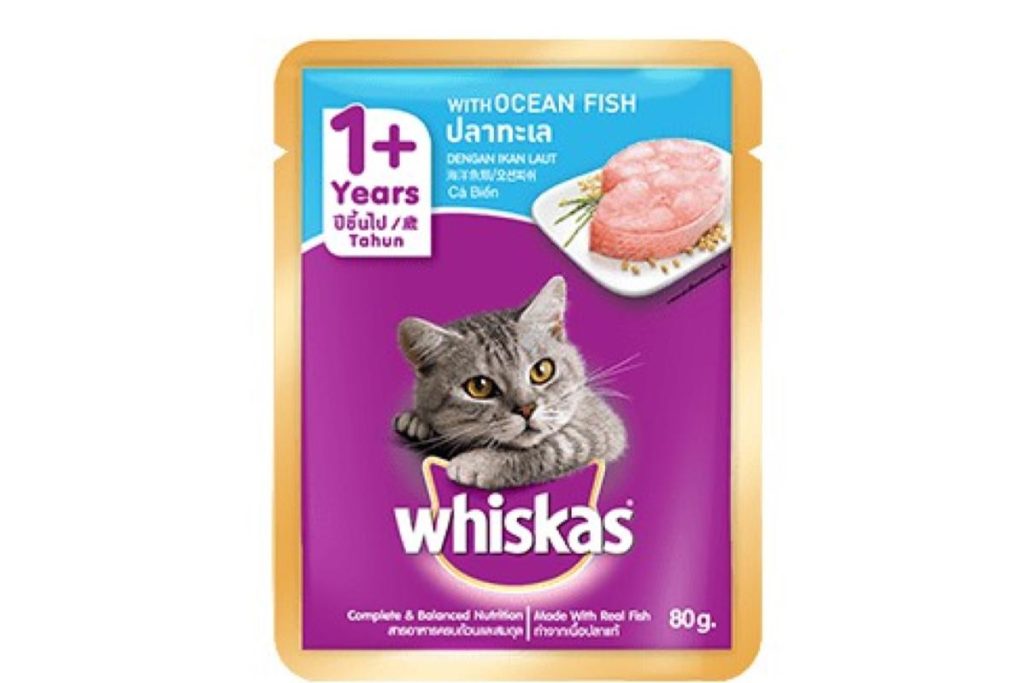Top 20 Best Cat Foods in Malaysia 2025 19 Whiskas Ocean Fish Pouch Cat Wet Food