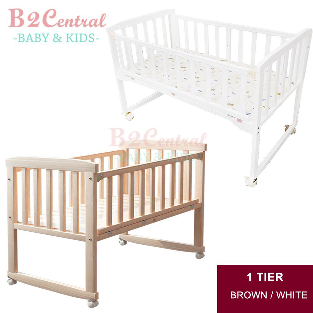 Top 15 Best Baby Cots in Malaysia 2025 3 BCentral Natural Non toxic Easel Wooden Baby Cot