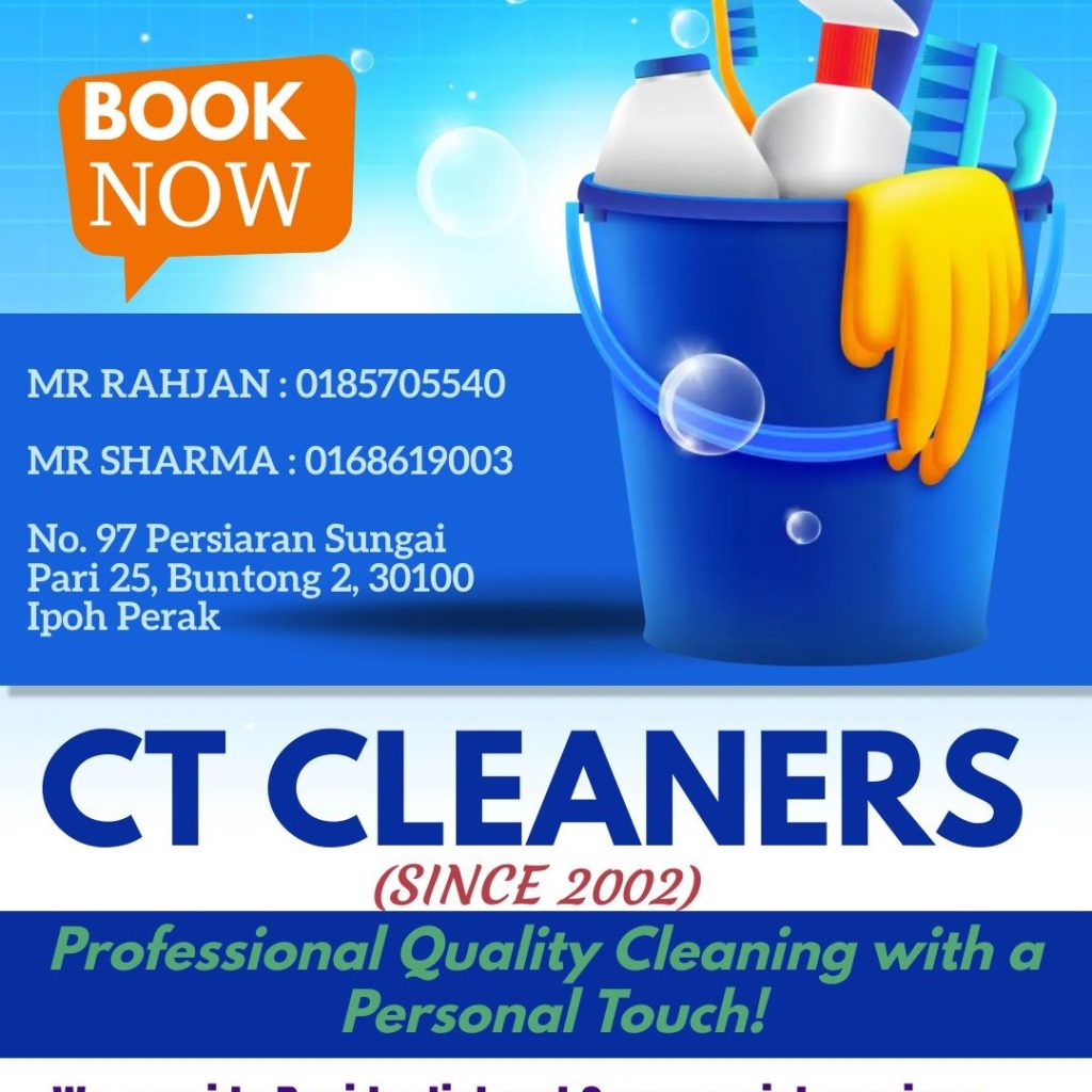 10 Perkhidmatan Pembersihan Terbaik di Ipoh 2025 9 CT Cleaners