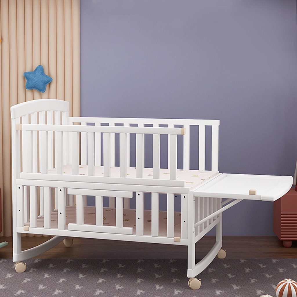 Top 15 Best Baby Cots in Malaysia 2025 13 Evergrow Newborn Wooden Baby Cot