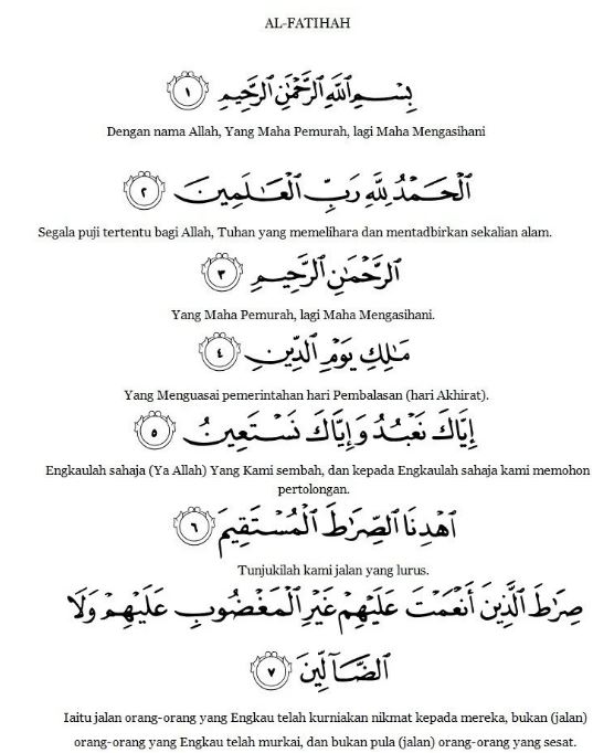 Solat Fardu Subuh 6 Rakaat Kedua Surah Al fatihah