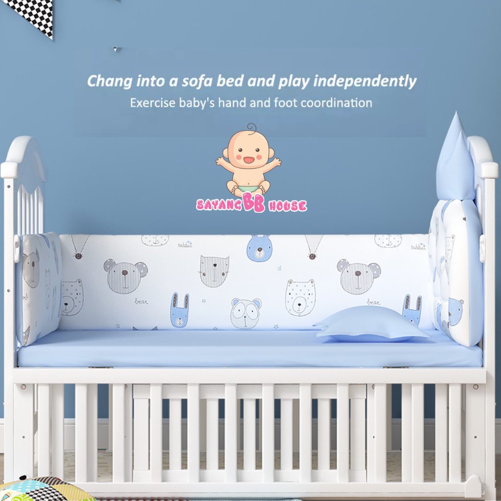 Top 15 Best Baby Cots in Malaysia 2025 16 Sayang BB House Wooden Cot