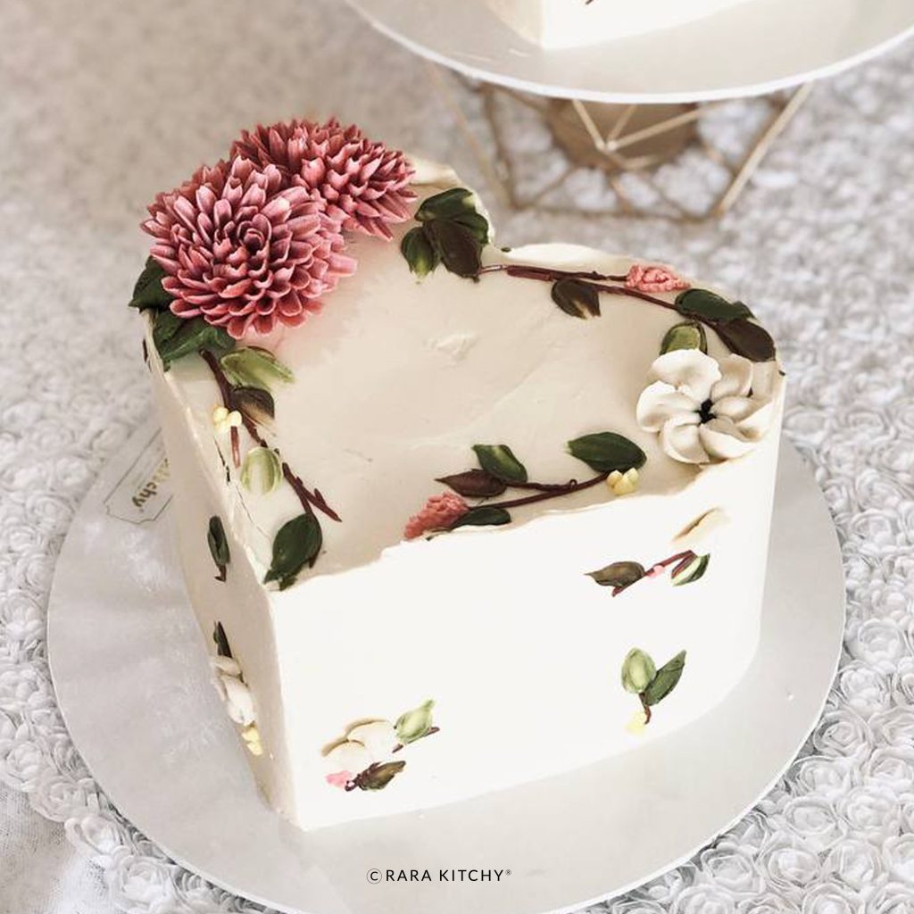 40 Kek Tunang yang Ringkas tetapi Menarik 2025 35 Simple Heart