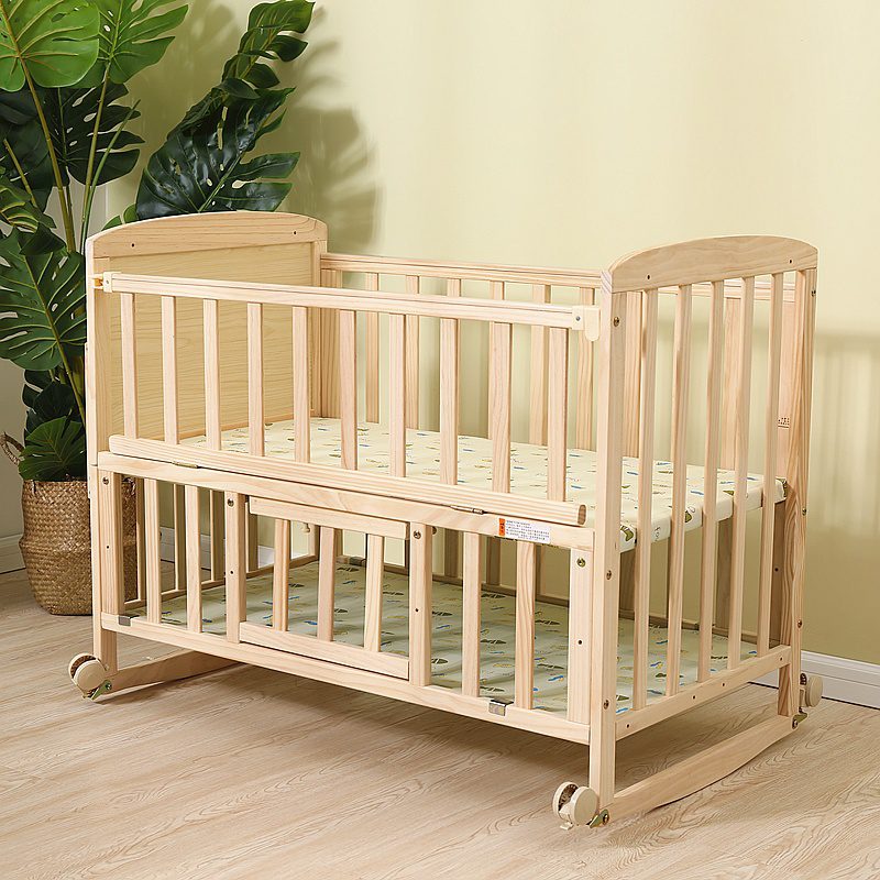 Top 15 Best Baby Cots in Malaysia 2025 15 Syeco in Natural New Zealand Rocking Solid Wooden Baby Cot