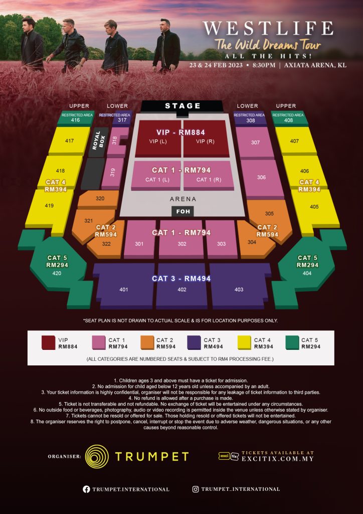 Westlife Live in KL for ‘The Wild Dreams Tour’ 2023 3 a