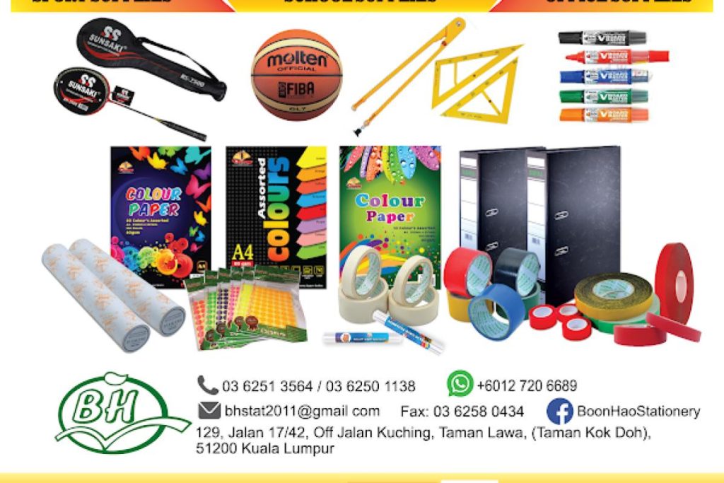 Top 15 Best Stationery Suppliers In Malaysia 2025 13 Boon-Hao-Stationery-Supplies