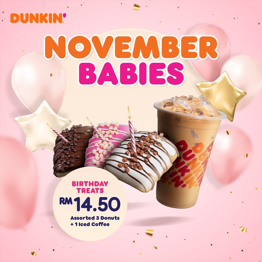 Dunkin' November Babies Deals 2022