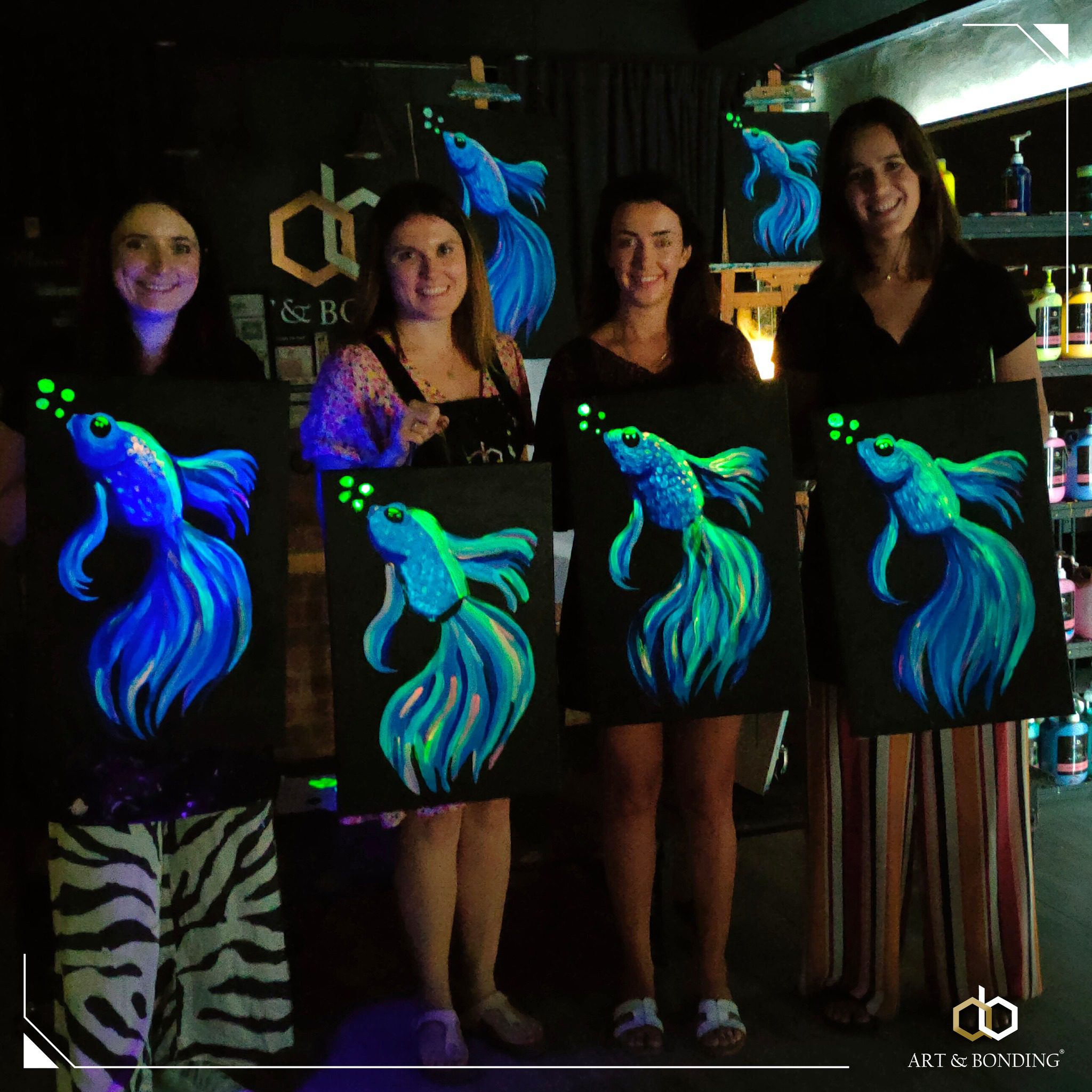 Weekend Getaway Glow Sip & Paint with Art & Bonding