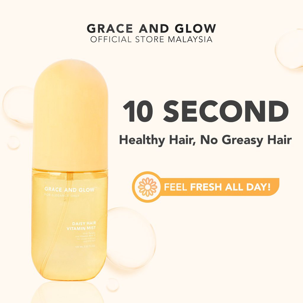Top 10 Best Hair Mists in Malaysia 2025 3 Grace-Glow-Daisy-Hair-Vitamin-Mist