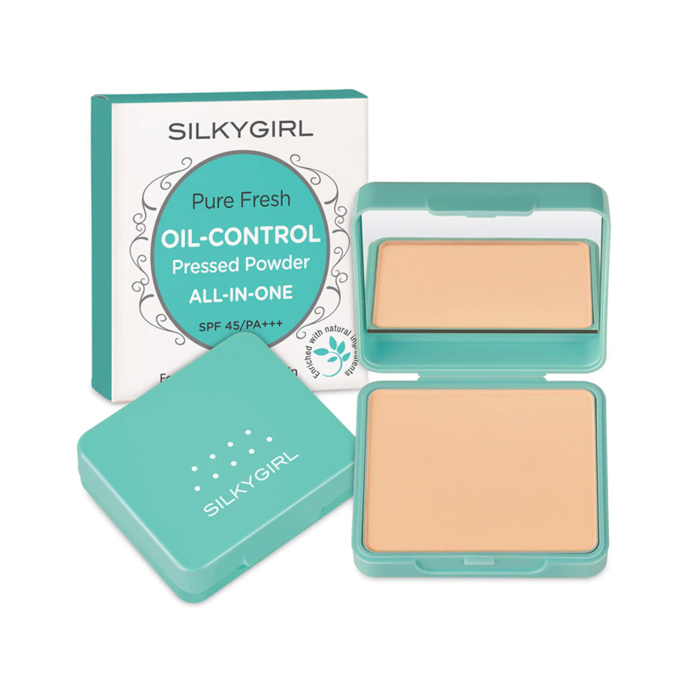 9 Bedak Muka Terbaik di Malaysia 2025 5 SILKYGIRL-Pure-Fresh-Oil-Control-Pressed-Powder