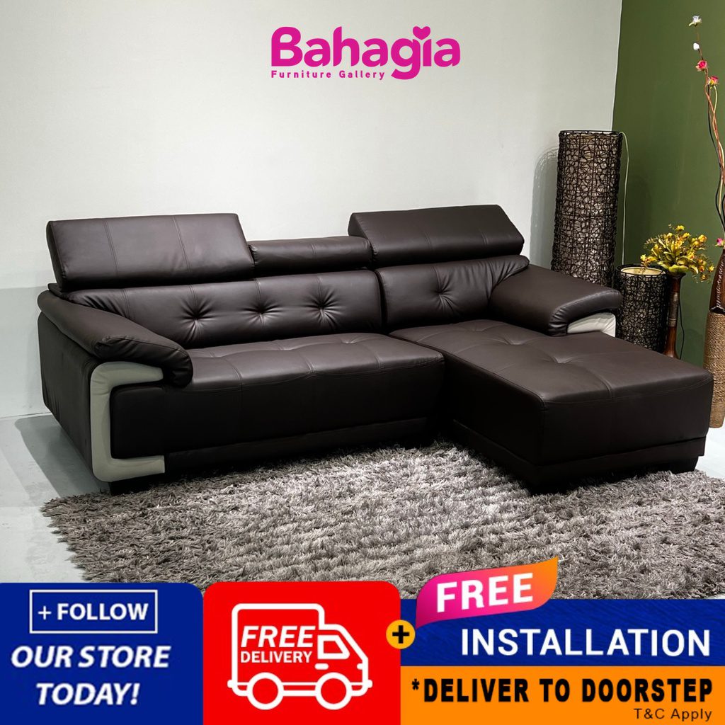 Top 10 Best Leather Sofas in Malaysia 2025 2 Scott-Casa-Leather-L-Shaped-Sofa