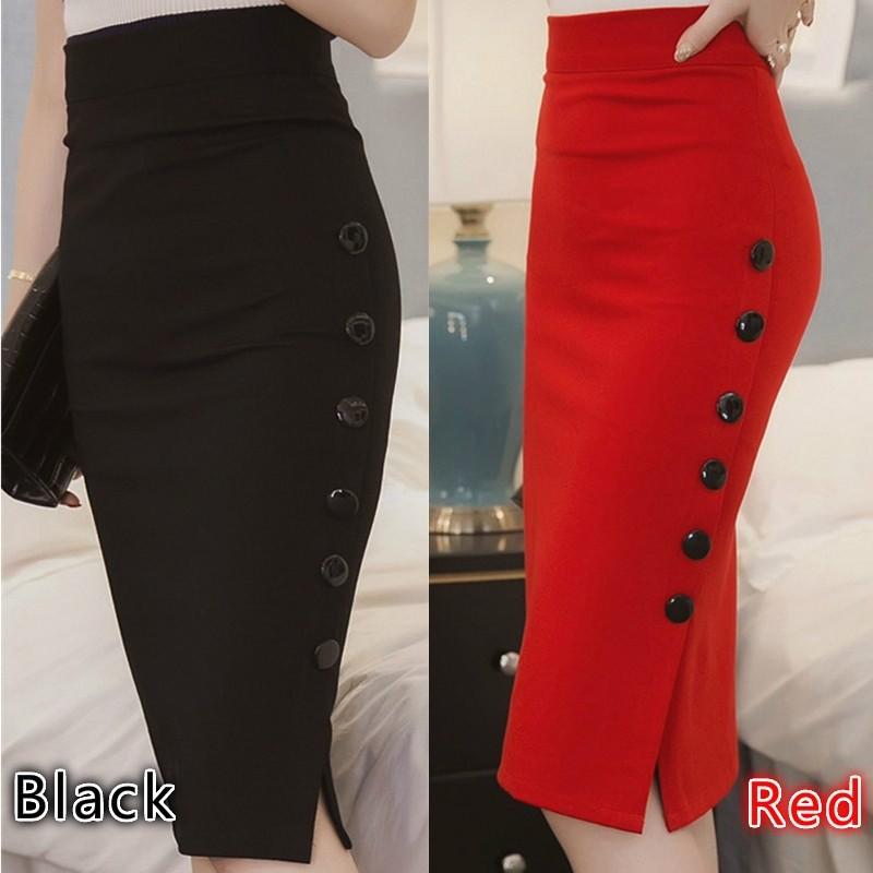 Top 10 Best Pencil Skirts in Malaysia 2025 5 Open-Slit-Pencil-Skirt-Bodycon