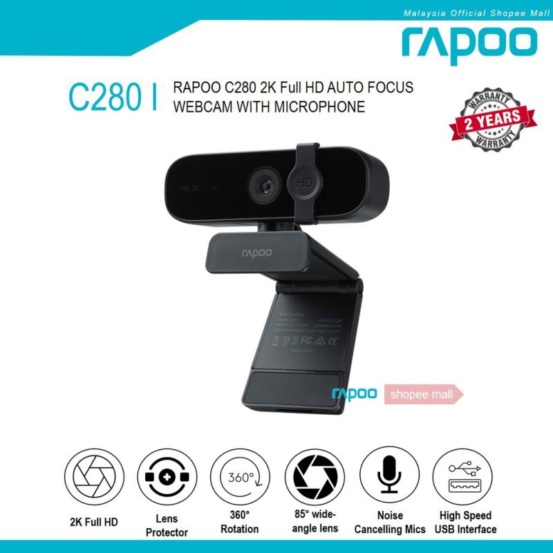 Top 10 Best Webcams For Laptops in Malaysia 2025 5 Rapoo-C-Auto-Focus-Webcam